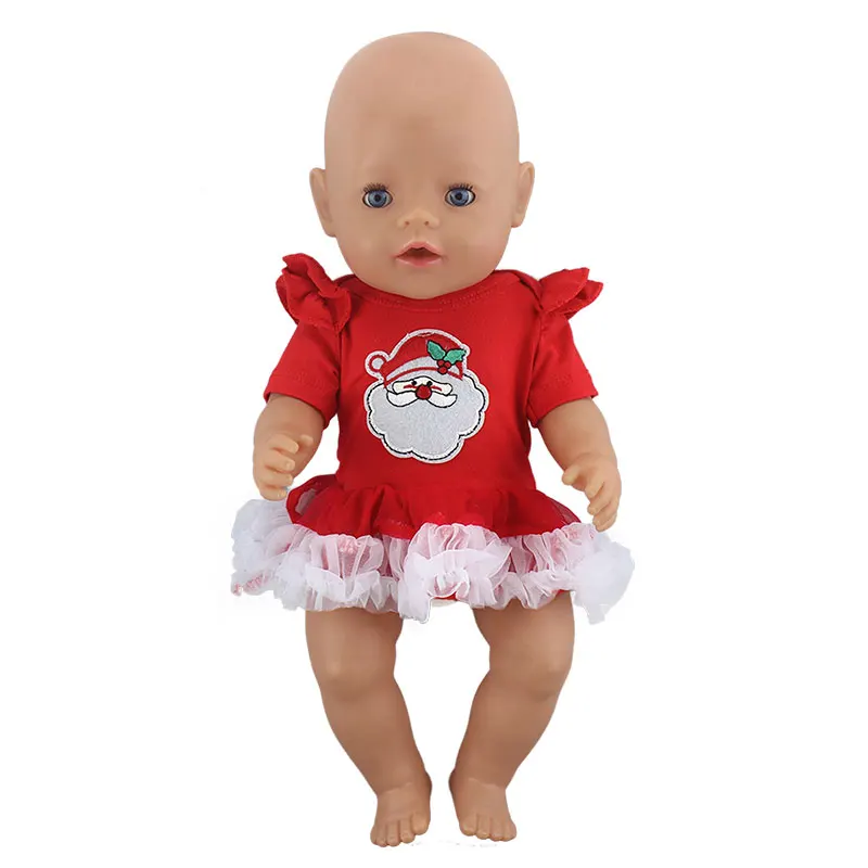 Платье для куклы, подходит для 43 см, Детская кукла, кукла реборн, Одежда для младенцев и 17 дюймов, аксессуары для кукол