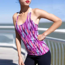 Новые сексуальные топы для йоги, женская одежда для фитнеса, дышащая Спортивная футболка с разноцветными вставками, женские футболки для тренировок