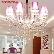 

Modern Iron Crystal Chandelier Lights Lamp Chandeliers For bedroom Living room Fixture Crystal Light Lustres de crista lighting
