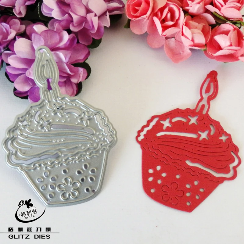 

Metal Cake and Candle cutting dies stencils for DIY Scrapbooking/photo album Decorative Embossing DIY Cards