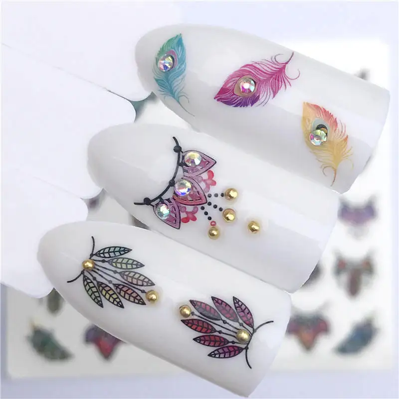 

WUF 2019 NEW Sale Lavender/Flower/Flamingo Series Noble Necklace Designs For Nail Art Watermark Tattoo Decorations