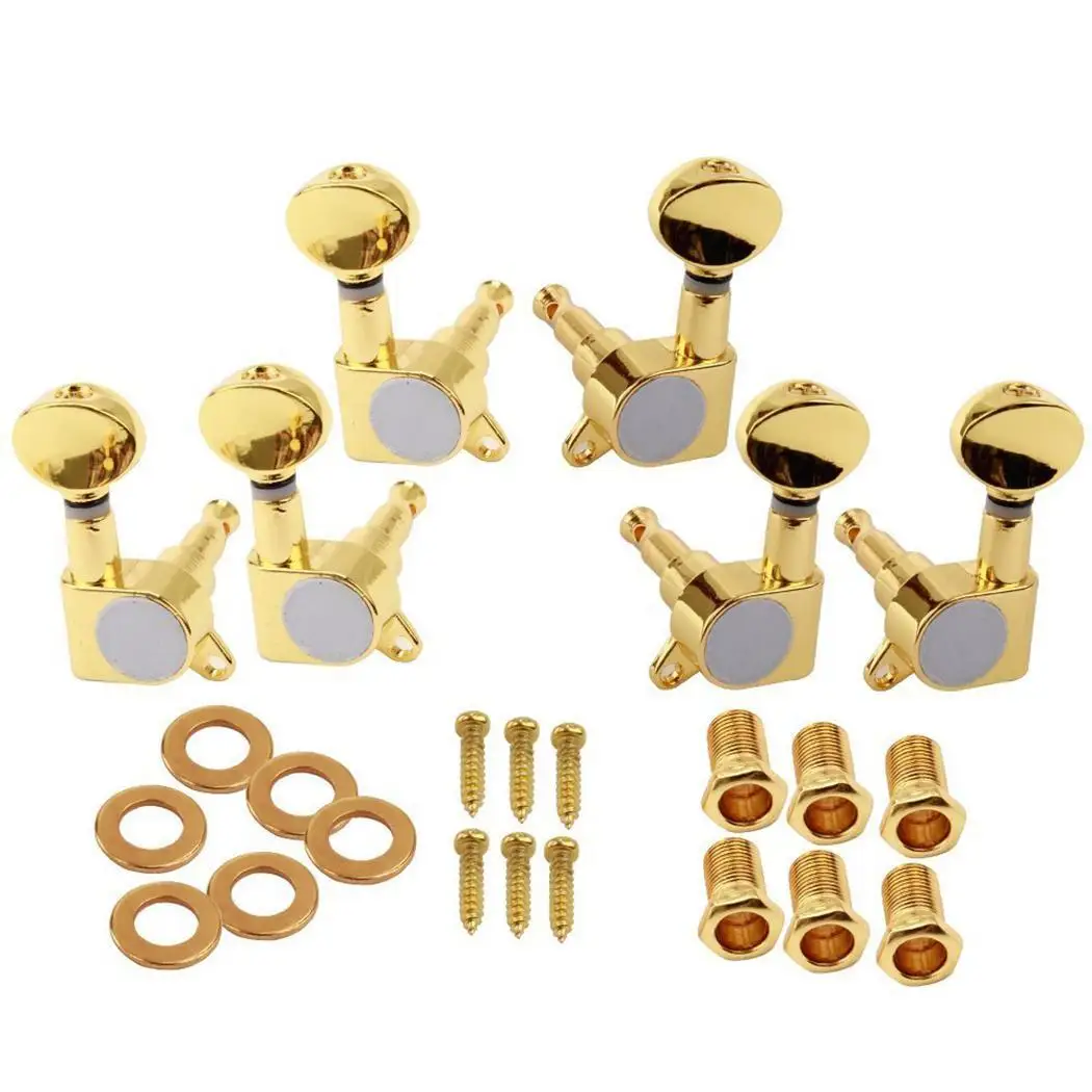 Metal Locking Machine Heads Knobs Peg Durable for long-term application Guitar String Pitch Tuning Casual Keys | Спорт и развлечения