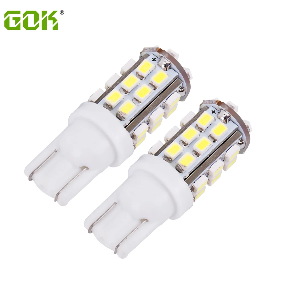 100 шт./лот автомобильная светодиодная лампа T10 w5w 30smd W5W led 168 194 t10 30led 1206 SMD белый цвет