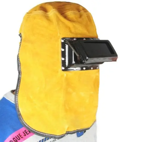 Удобный кожаный сварщик сварочный защитный механизм маска Рабочая крышка капот шлем