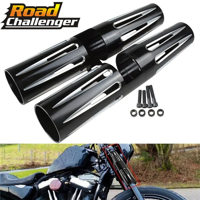 Для Harley Sportster XL 1200 883 2004 2013 аксессуары для мотоциклов вилка кожух загрузки крышка узкое скольжение|Накладки и