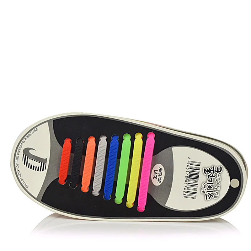 16pcsPair Adult Shoelaces Elastic Shoe Laces Women Men Silicone Laces Silicone Shoelaces Sneakers Fit Strap Shoelace Wholesale (13)