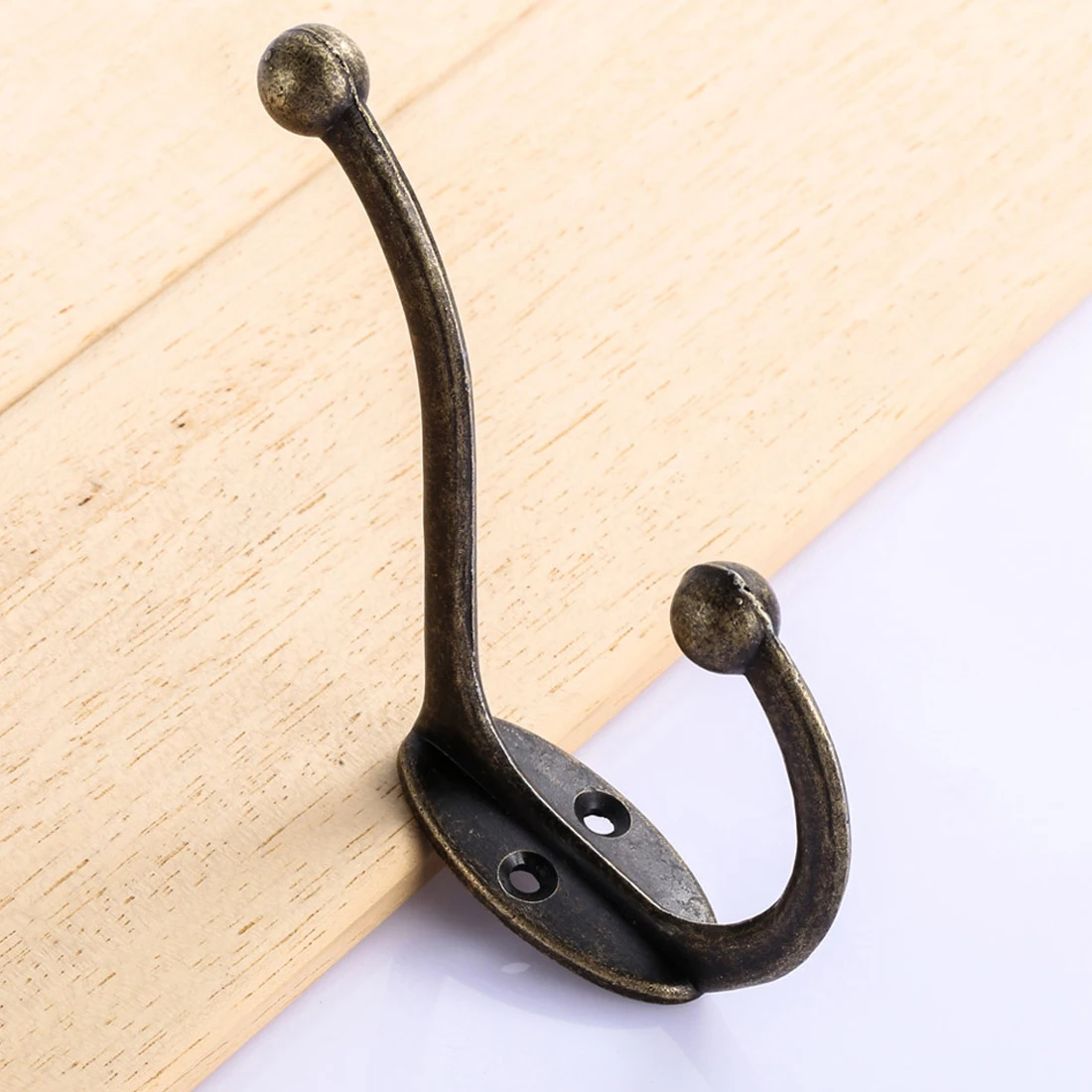 

New Wall Hook Single Double Hanger Antique Alloy Door Vintage Hooks for Clothes Coat Hat Bag Towel Hanger Bathroom Hook