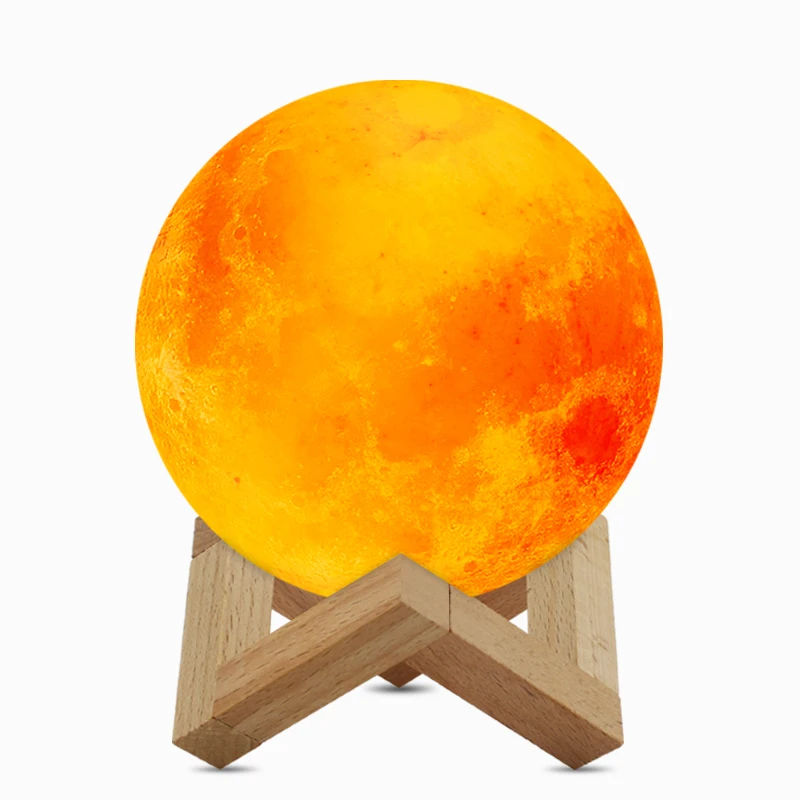  New 880ML Air Humidifier 3D Moon Lamp light Diffuser Aroma Essential Oil USB Ultrasonic Humidificad