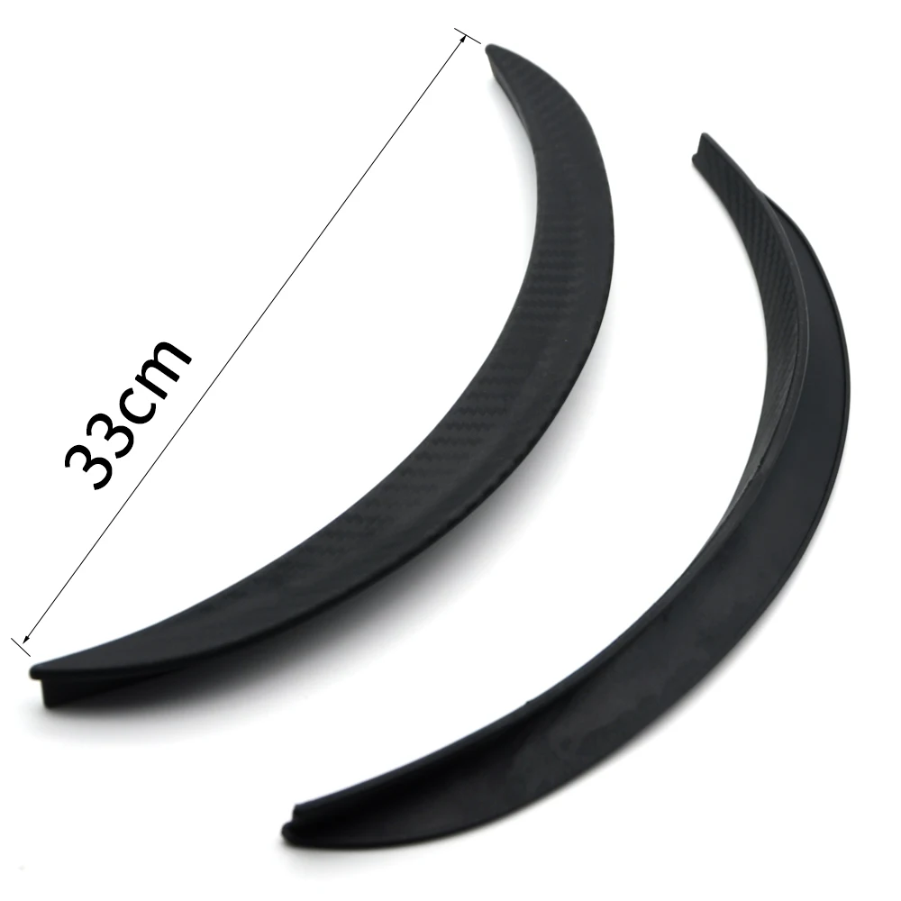 

2 Pieces A Set Carbon Fiber Style Fender Flares Universal Arch Wheel Eyebrows Protect Ant-Scratch 33cm