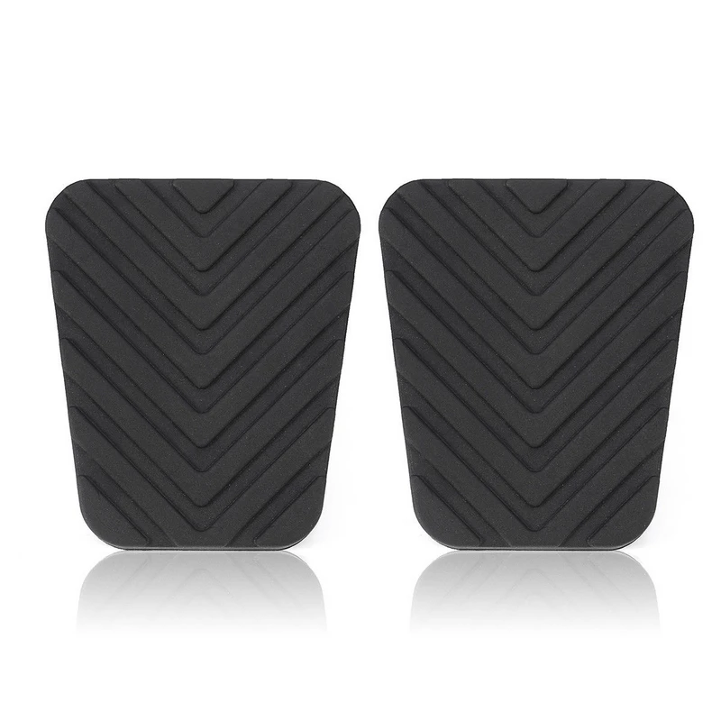 2Pcs Cafoucs Car Brake Clutch Pedal Rubber Pad Cover For Hyundai Accent Sonata Santa Fe H100 For kIA Rio Optima Parts 3282536000