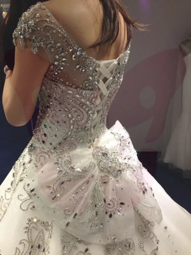 Халат де mariée 2019 дубайское вечернее платье Роскошные принцесса свадебное платье бальное платье клиент сделал невесты платья