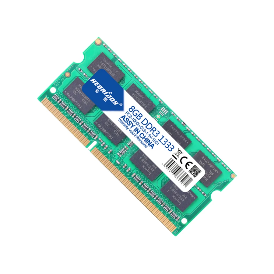 HEORIADY DDR3 ноутбука 8 ГБ 1333 мГц memoria оперативной памяти Тетрадь sodimm памяти