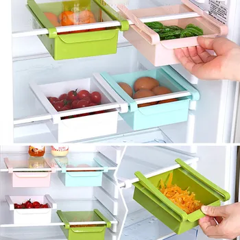 

Multifunction Refrigerator Storage Rack Fridge Storage Box Freezer Shelf Holder Pull-out Drawer Organiser Fresh Food Container