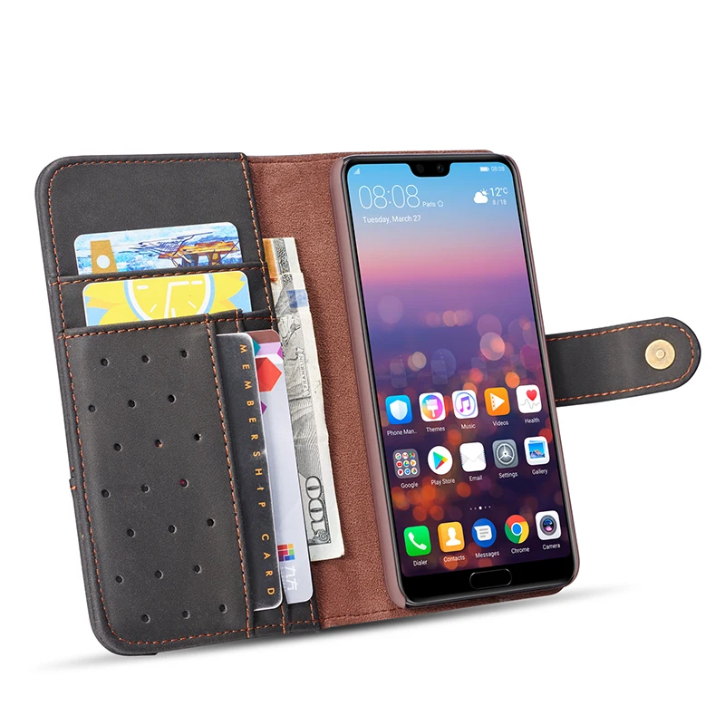 Чехол для Huawei mate 20 Lite чехол из коровьей кожи P20 откидной Магнитный кошелек Mate P30 Pro