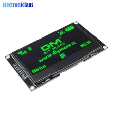 Diymore зеленый 2,4" 2,42 дюймов ЖК-экран 128x64 OLED дисплей модуль IIC IEC SPI серийный 12864 OLED дисплей для C51 STM32 SPD0301