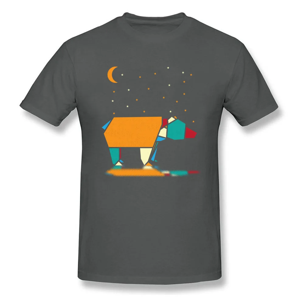 Design Lonely Bear T-shirts 2018 New Fashion Summer/Fall Short Sleeve Round Neck Tees 100% Cotton Men Family Tops T Shirt Lonely Bear carbon