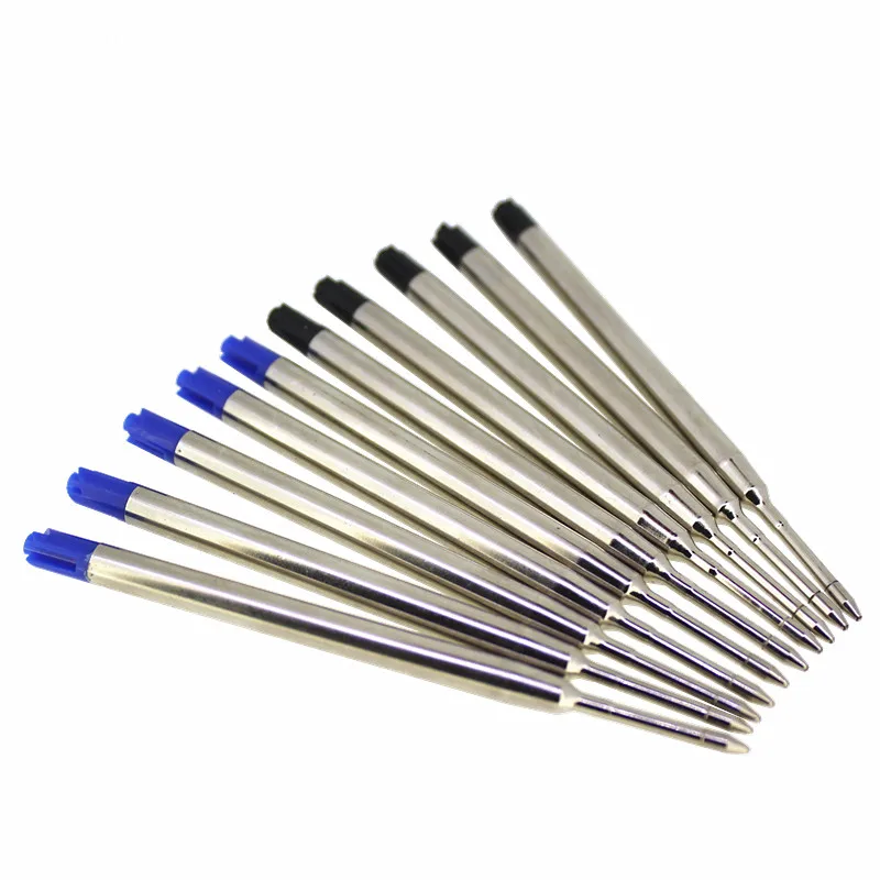 Office minimalism style Blue/black medium Nib Ballpoint Diamonds ball Pen Refills School & office office supplies