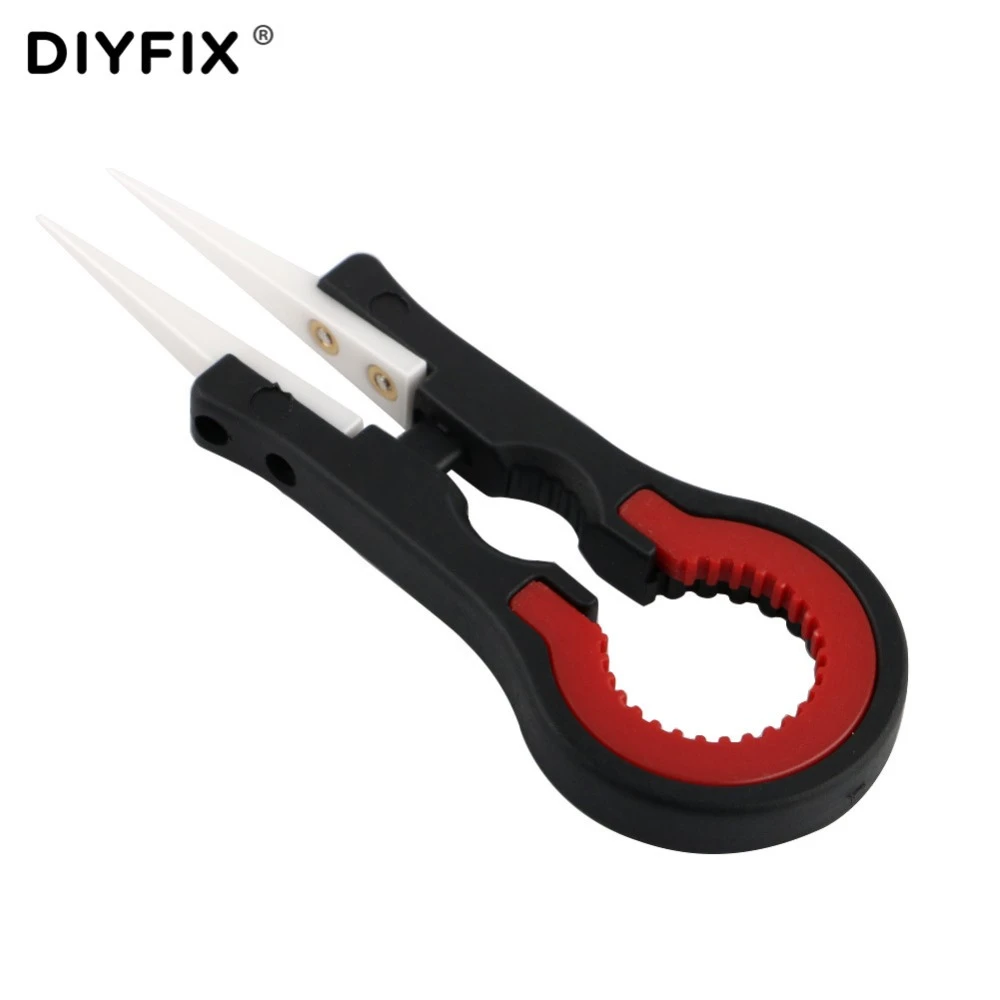 Diyfix Ceramic Vaper Tweezers Diy Vape V3 Spanner For Electronic Cigarette Diy Hand Tool Rda Rba Atomizer Accessories Vaporizer Industrial Tweezers Aliexpress