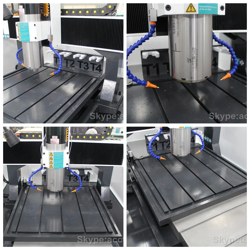 Заводская цена Алюминий Латунь Медь Нержавеющая сталь металл cnc обрабатывающий центр для продажи