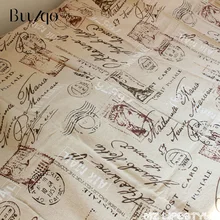 Buulqo, tapicería impresa, tela de lino de algodón, textil DIY, hecho a mano, zakka, cortina, sofá, mantel, tela de lino