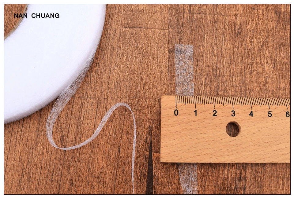 Nanchuang Нетканая липкая прокладочная двухсторонняя плавкая ткань для DIY кукол материал 10 мм/15 мм/20 мм/30 мм* 70 ярдов черный белый