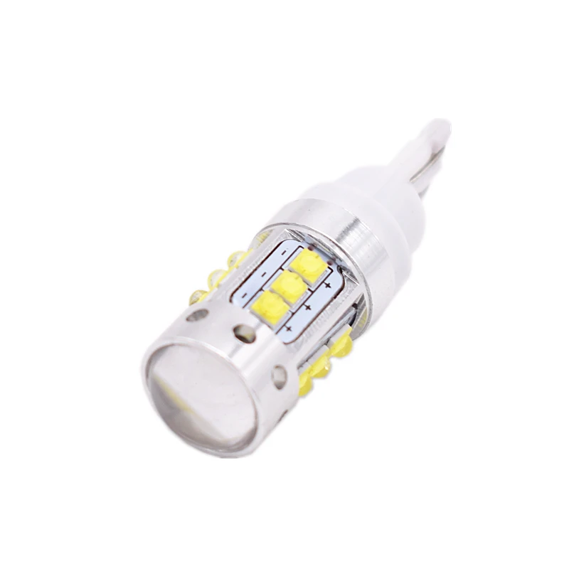 2x High Power T10 194 168 W5W 80W XBD Chip LED Bulbs DRL Car Tail Parking Lamp Backup Reverse Stop Light With Lens Projector  (6)