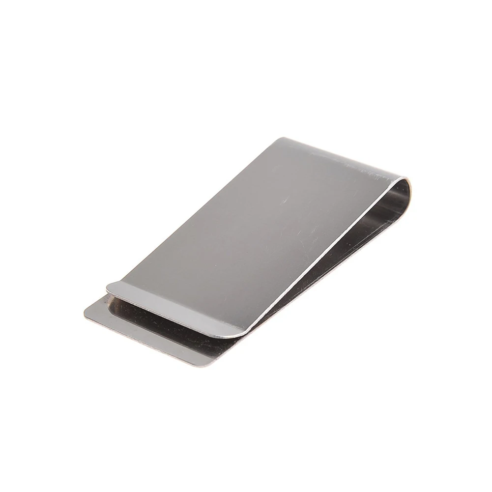 

Multi Usage Money Clip Practical Metal Wallet Matte Silver Finish Bill Clips Cash Holder Colorful
