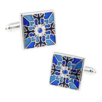 

Flower Epoxy Cufflink 15 Pairs Wholesale Free Shipping
