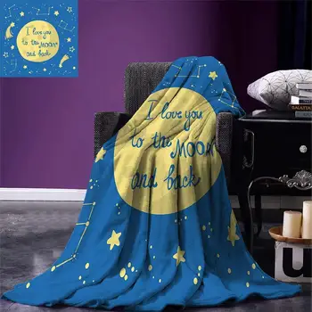 

I Love You Throw Comet Feelings in Shooting Star Space Cosmic Orbit Valentines Concept Warm Microfiber Blanket