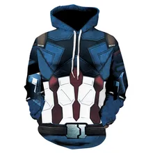 

Avenger 3 new Hooded Hoodie 3D stamp Captain America men's Hoody fashion trend men's sportss casual wear