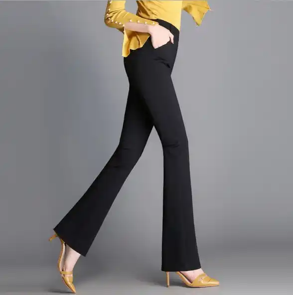 ladies bell bottom trousers