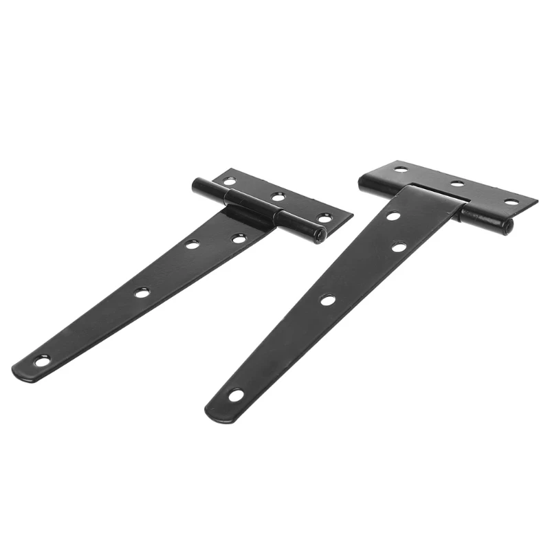 

Black Paint T Shape Triangle Hinge Cabinet Shed Wooden Door Gate Hinges Hardware