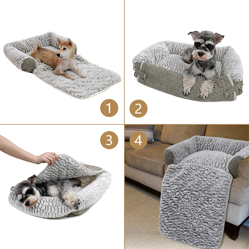 Trefold Calming Dog Bed - Supreme Supply