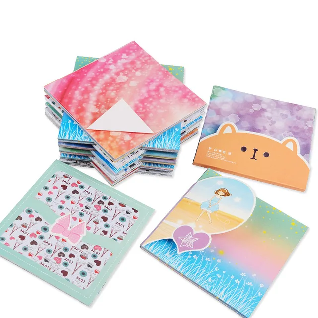 multicolor printing handmade craft folding paper folding flower origami flower with printer paper
