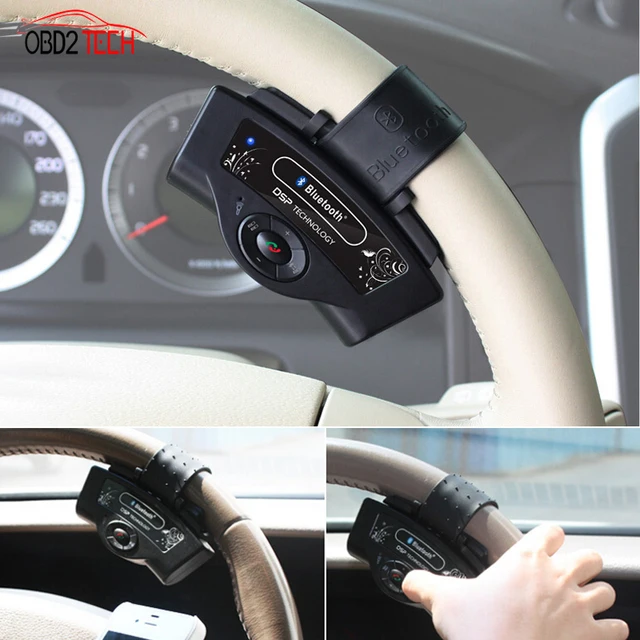 New Steering Wheel Handsfree Auto Bluetooth Receiver Car Kits Hands