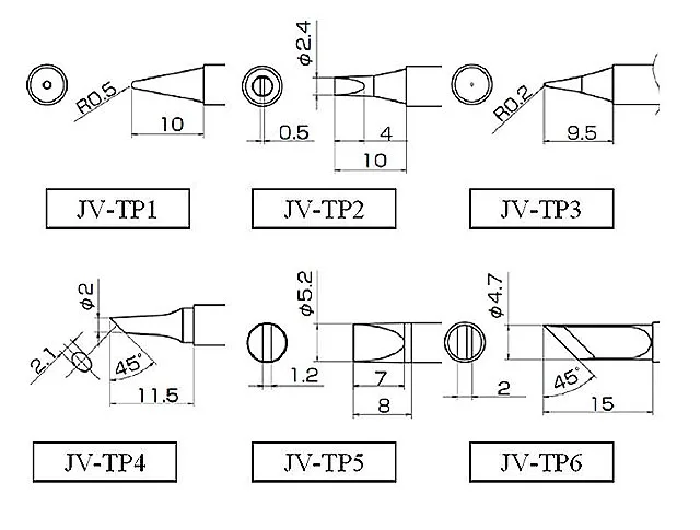 iSolder iron tips (5)