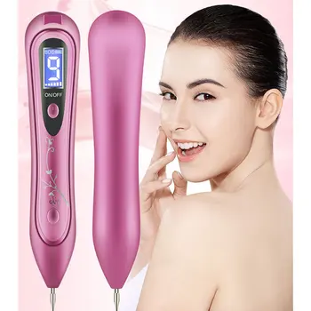 

LCD Display Spot Removal Pen Freckle Professional Laser Mole Removal Tool Remover Eraser Pen USB Rechargeable with printing New