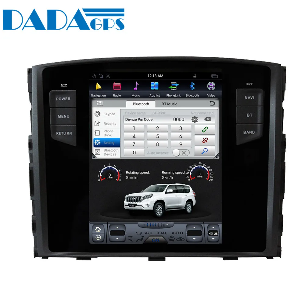 Sale 10.4" Tesla style Android 7.1 Car Radio Player For MITSUBISHI PAJERO V97 V93 Shogun Montero 2006+ GPS Map Navigation no dvd 3
