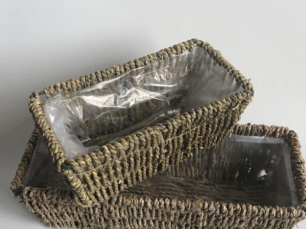 

D21XH8.5CM Cute Succulent Planters Straw flower planter Decorative Pots for small plant Countryside style SF-0504S