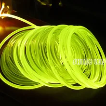 Супер яркий PMMA волоконно-оптический кабель боковое свечение 6,0 мм диаметр для волоконно-оптический светильник ing DIY светильник украшения