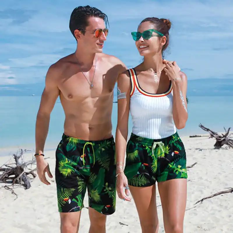 Short De Plage Pour Couple Maillot De Bain Pour Hommes Sport Course A Pied Natation Surf Maillot De Bain Pour Hommes Et Femmes Aliexpress