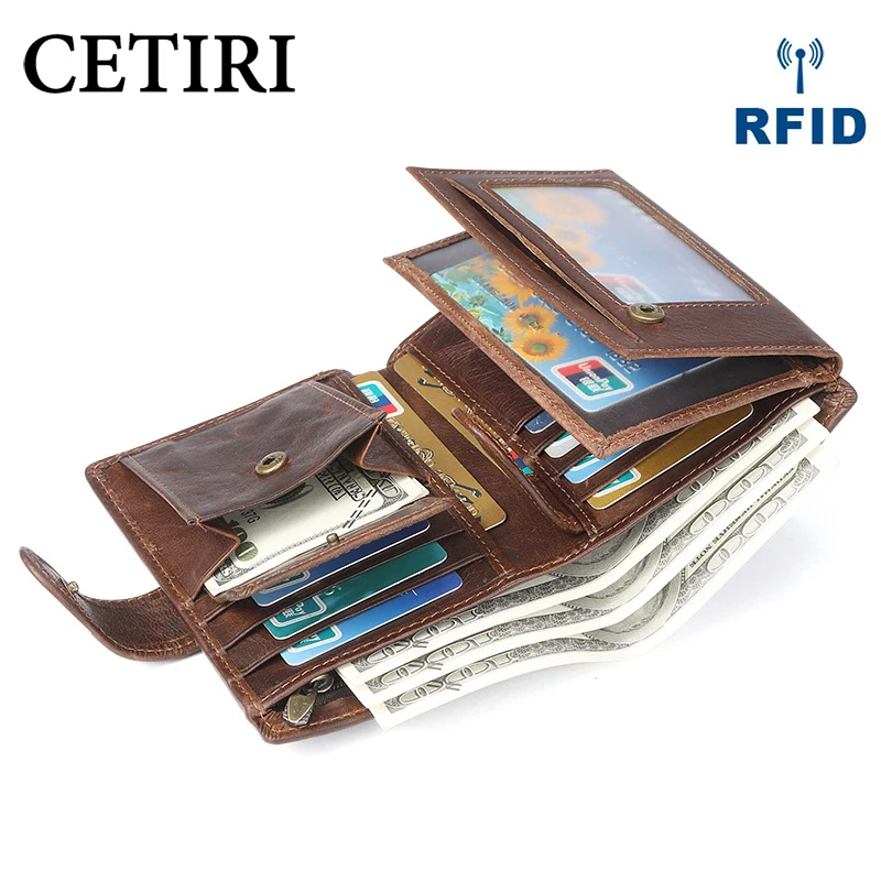 CETIRI Rfid смарт Кошелек держатель для кредитных карт металлический тонкий мужской