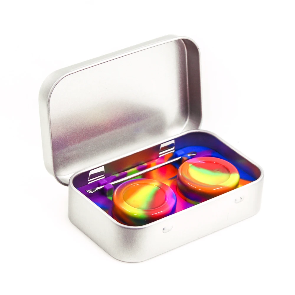 Silicone Wax metal container 10ml 6
