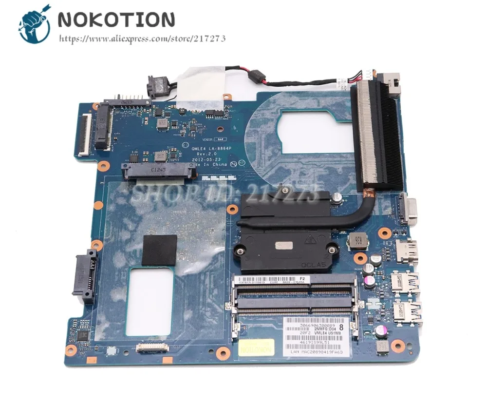 NOKOTION ноутбук радиатор для samsung NP-NP365 NP365E5C NP355V5C радиатор LA-8864P