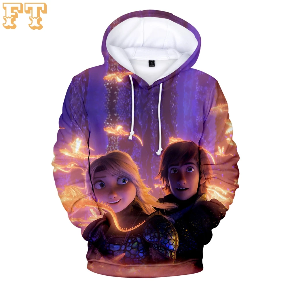 

How to Train Your Dragon 3D Hoodies Sweatshirt Carton Parent-child Clothes Family High Quality Pullover Hoodies Sweatshirt