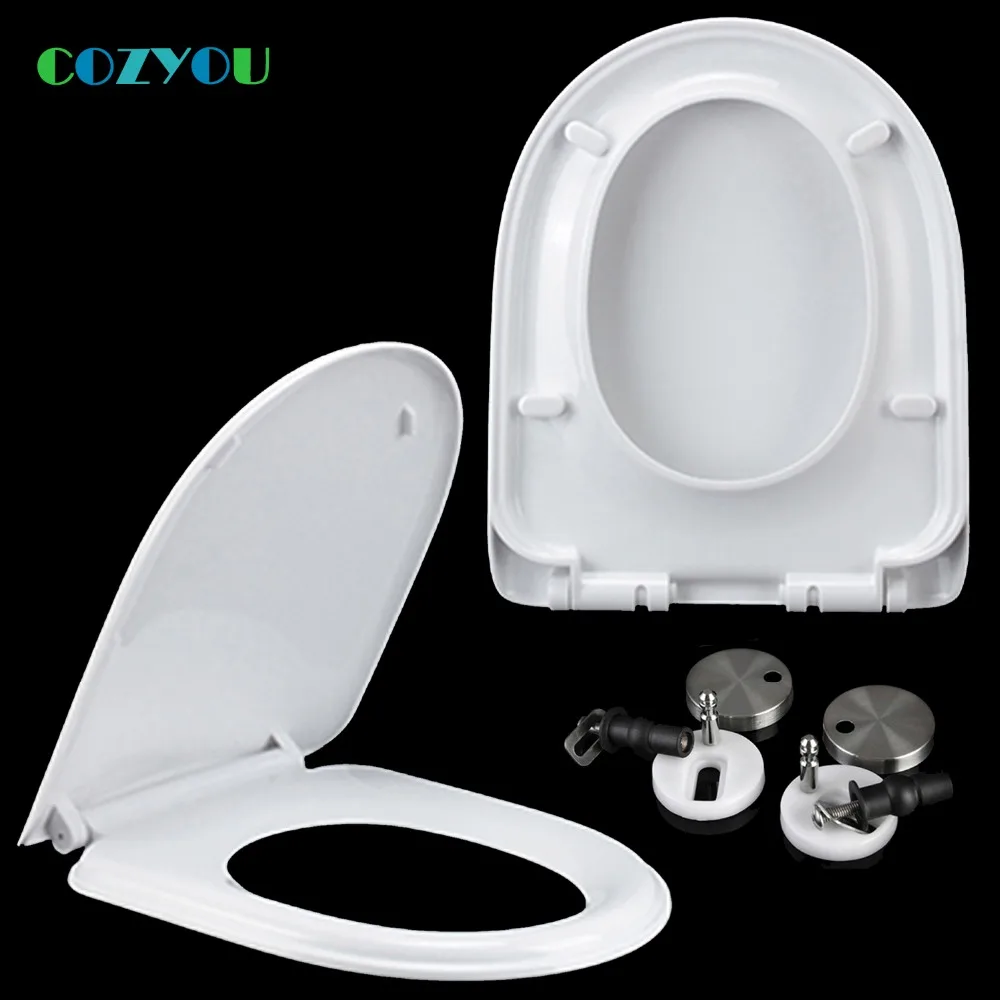 U type PP Toilet seat slow close Quick Release Easy installation clean