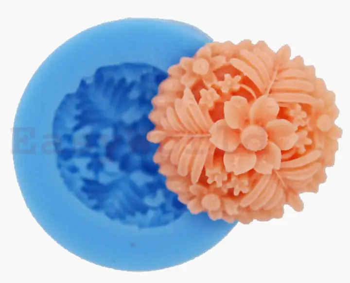 Mini Flower Polymer Clay Silicone Mold Food Safe Mould For Crafts 27mm