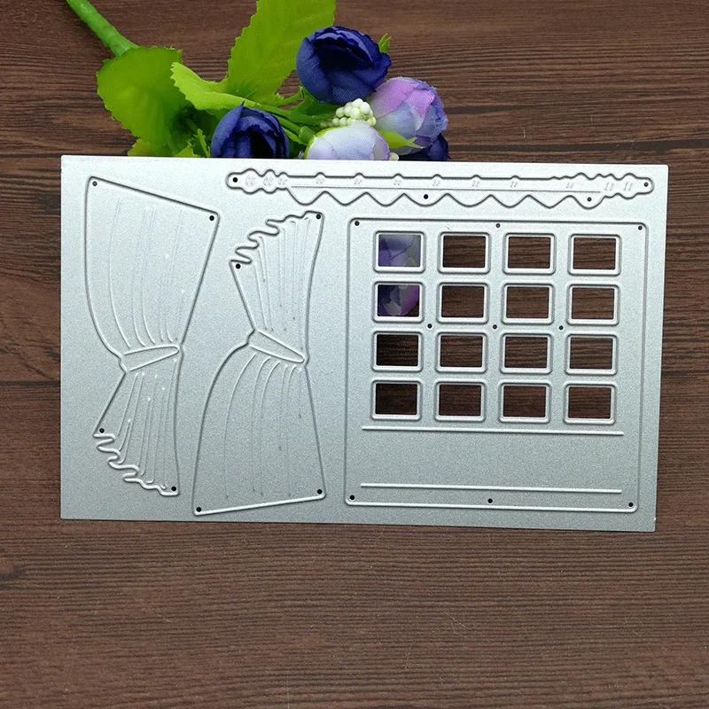 

New Window Curtain Metal Cutting Dies Metal Cutting Dies Stencil Scrapbooking Photo Album Card Paper Embossing Craft DIY