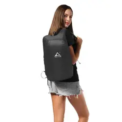 20L Сверхлегкий складной рюкзак для путешествий, водостойкий спортивный рюкзак на молнии, одноцветные сумки на плечо, повседневная сумка