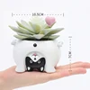 Upside Down Cartoon Animal Flower Pots Resin Handmade Planters for Succulents Plants Desktop Flowerpots Home Garden Decoration ► Photo 2/6